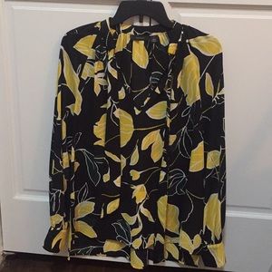 Halogen Tie Neck Blouse